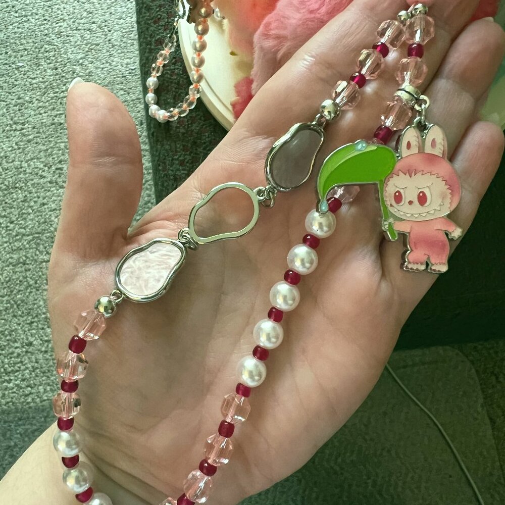 POP MART Labubu The Monsters Big Into Energy LOVE Phone Charm NWT Sealed